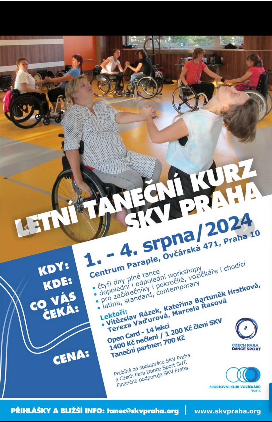 Letní WS tanec na vozíku v Praze