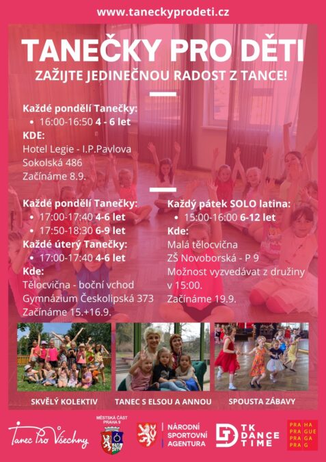 Tanečky pro děti – Praha 9 a Praha 2